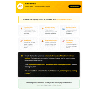 Royalty Profits AI Review 2025: Create Amazon Books in 6 Minutes!