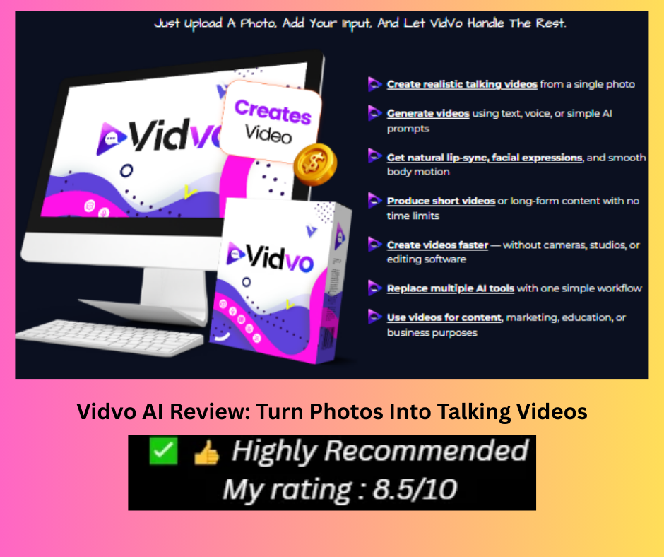 Vidvo AI Review: Turn Photos Into Talking Videos