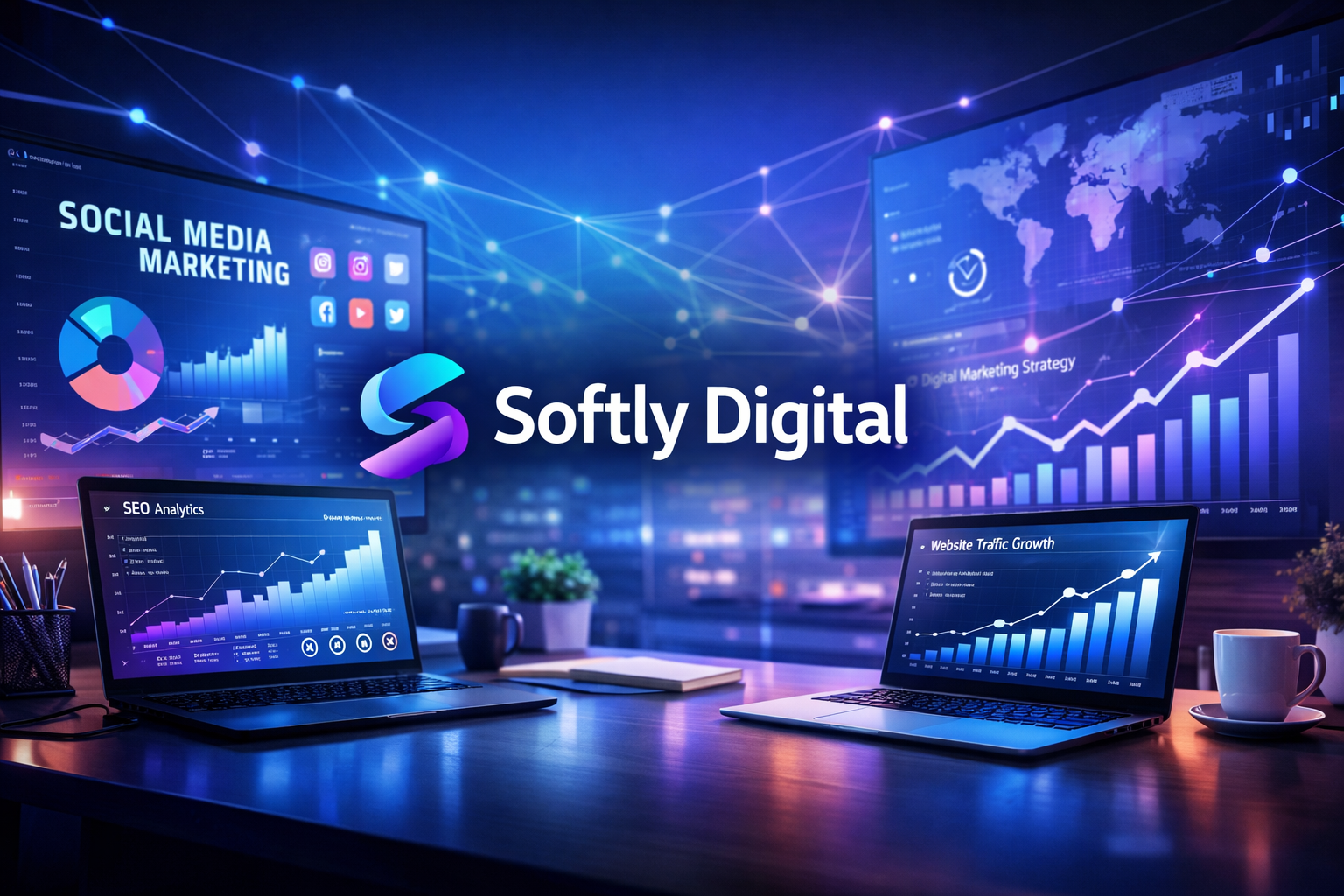SoftlyDigital helps brands grow online using advanced SEO, paid ads, AI marketing tools and conversion-focused websites.