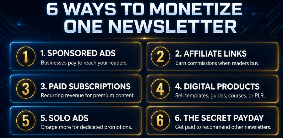 Inbox Income: 6 Ways to Monetize an Email Newsletter